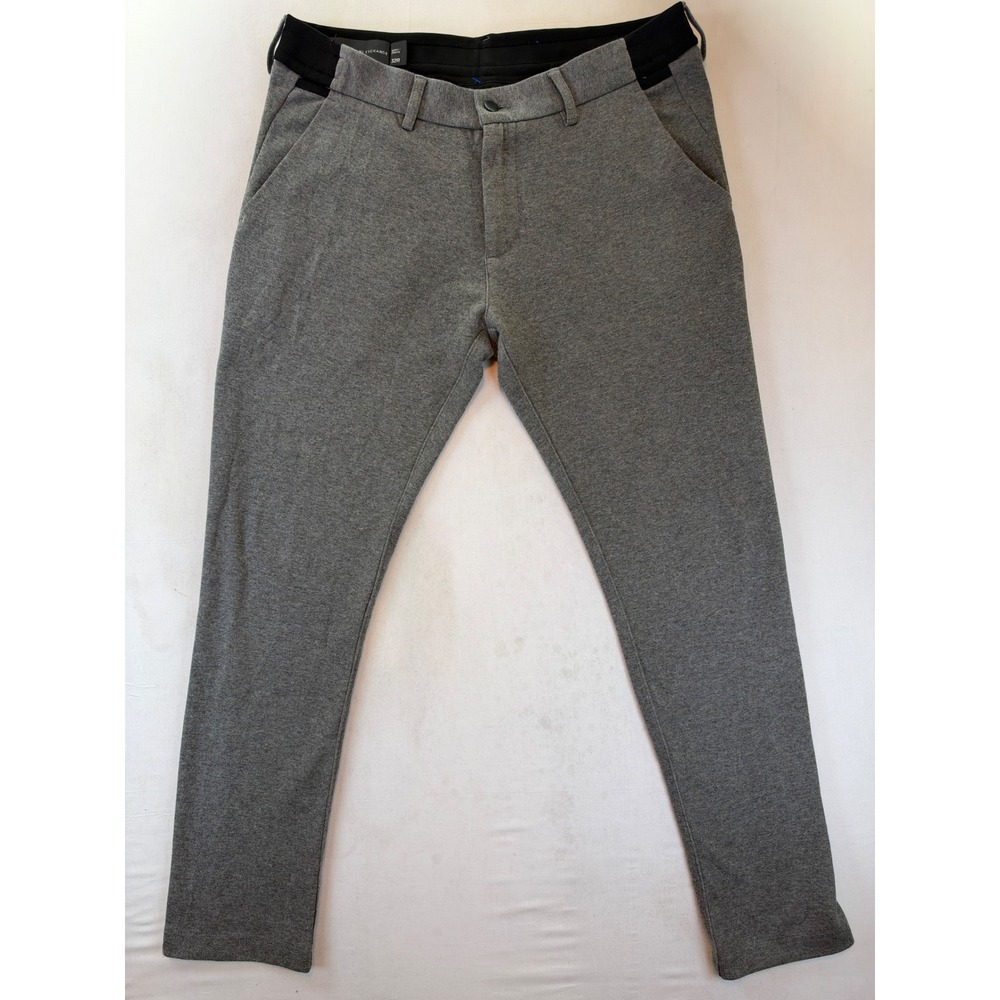 Armani Exchange Mens Skinny Chino Pants Gray Stretch Cotton 32R J-Summer-2016
